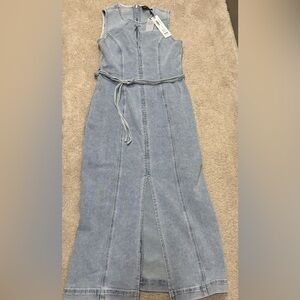 MINKPINK Light Blue Denim Dress